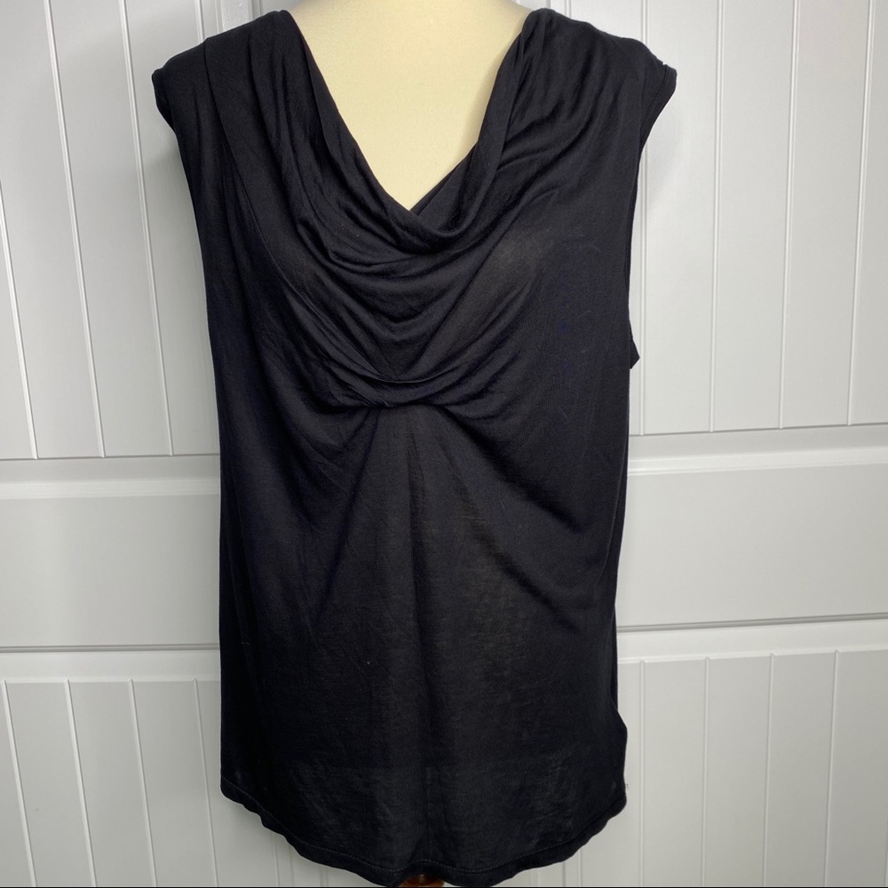 Michael Kors black sleeveless top size large